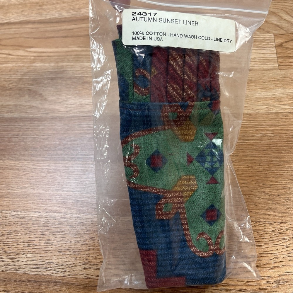 Longaberger Fabric Basket Liner - Autumn Sunset Liner NEW LINER ONLY 24317